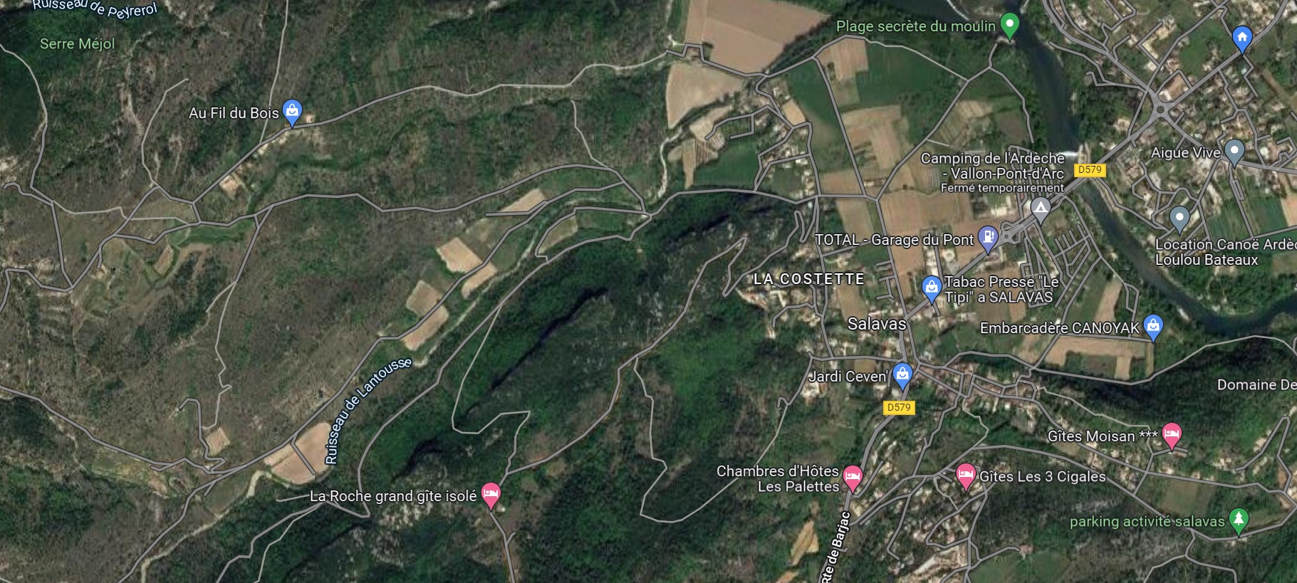 La Roche dans Google Maps